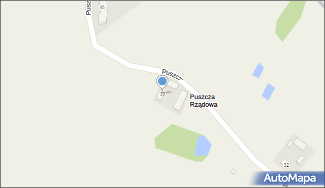 Puszcza Rządowa, Puszcza Rządowa, 34, mapa Puszcza Rządowa