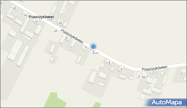 Puszczykówiec, Puszczykówiec, 7, mapa Puszczykówiec