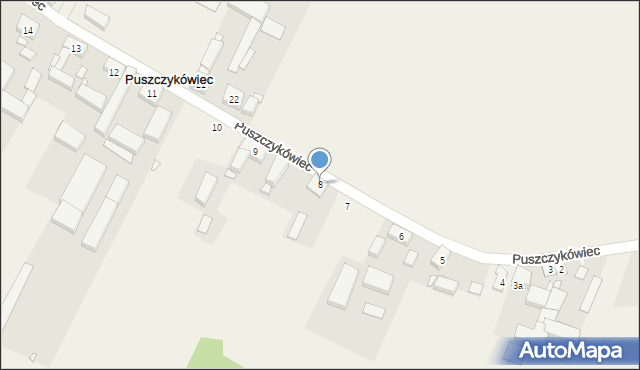 Puszczykówiec, Puszczykówiec, 8, mapa Puszczykówiec