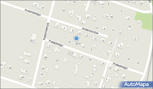 Puszczykowo, Pułaskiego Kazimierza, gen., 13, mapa Puszczykowo