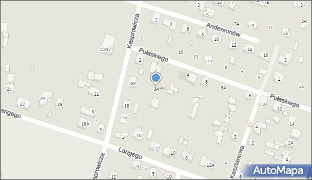 Puszczykowo, Pułaskiego Kazimierza, gen., 2A, mapa Puszczykowo