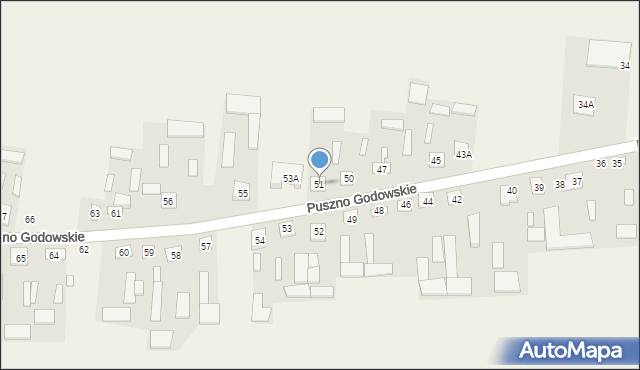 Puszno Godowskie, Puszno Godowskie, 51, mapa Puszno Godowskie