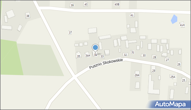 Puszno Skokowskie, Puszno Skokowskie, 34, mapa Puszno Skokowskie