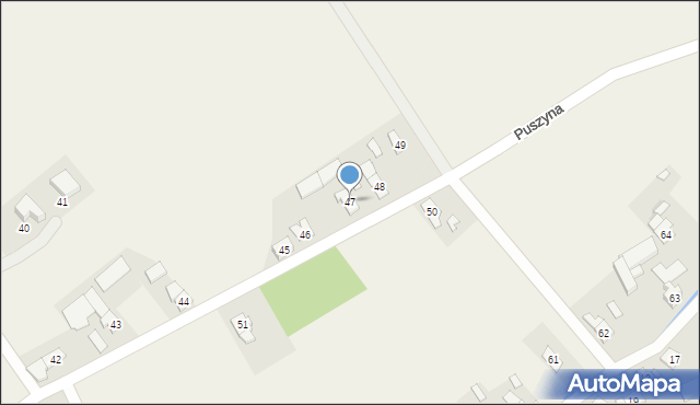Puszyna, Puszyna, 47, mapa Puszyna