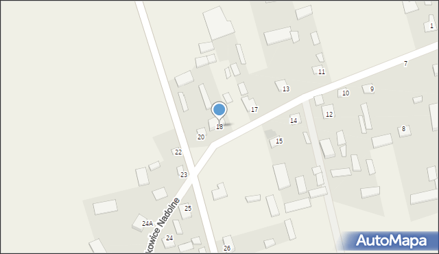 Putkowice Nadolne, Putkowice Nadolne, 18, mapa Putkowice Nadolne