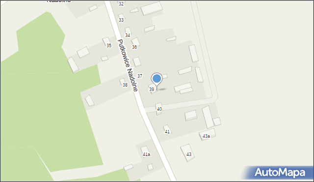 Putkowice Nadolne, Putkowice Nadolne, 39a, mapa Putkowice Nadolne