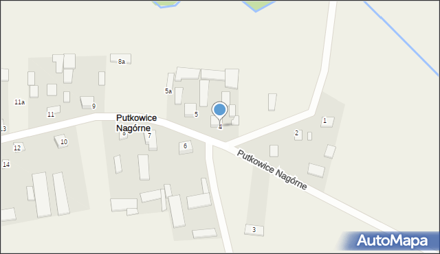 Putkowice Nagórne, Putkowice Nagórne, 4, mapa Putkowice Nagórne
