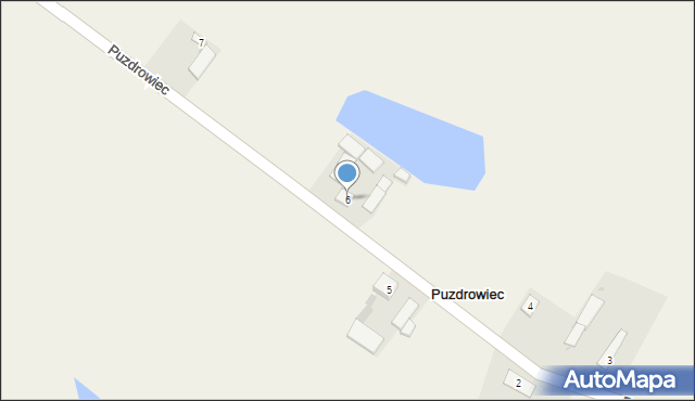 Puzdrowiec, Puzdrowiec, 6, mapa Puzdrowiec