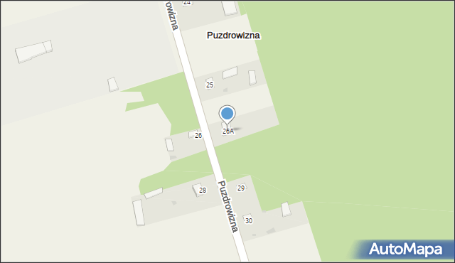 Puzdrowizna, Puzdrowizna, 26A, mapa Puzdrowizna