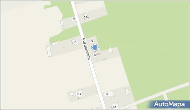 Puzdrowizna, Puzdrowizna, 30, mapa Puzdrowizna