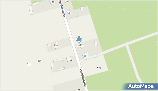 Puzdrowizna, Puzdrowizna, 30E, mapa Puzdrowizna