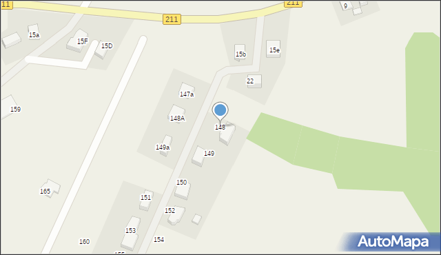Puzdrowo, Puzdrowo, 148, mapa Puzdrowo