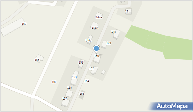 Puzdrowo, Puzdrowo, 150, mapa Puzdrowo