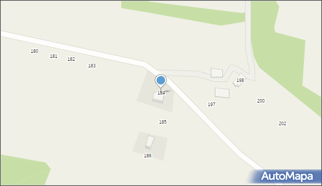 Puzdrowo, Puzdrowo, 184, mapa Puzdrowo