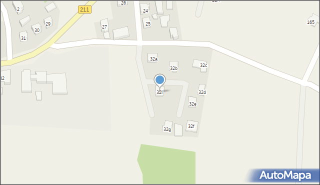 Puzdrowo, Puzdrowo, 32i, mapa Puzdrowo