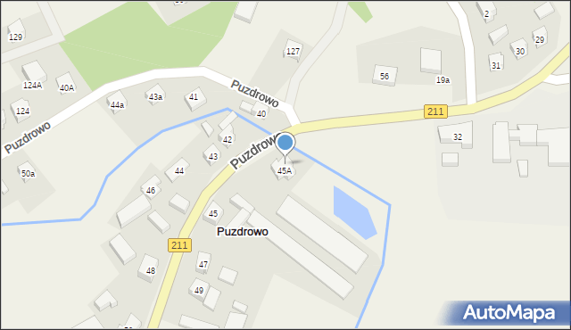 Puzdrowo, Puzdrowo, 45b, mapa Puzdrowo