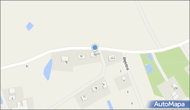 Puzdrowo, Puzdrowo, 7G, mapa Puzdrowo
