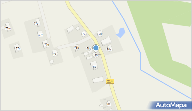 Puzdrowo, Puzdrowo, 80, mapa Puzdrowo