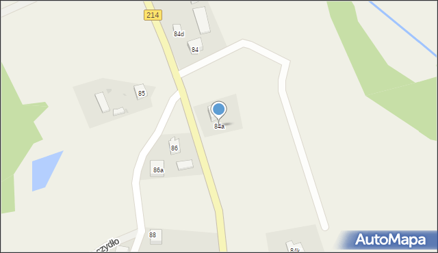 Puzdrowo, Puzdrowo, 84a, mapa Puzdrowo