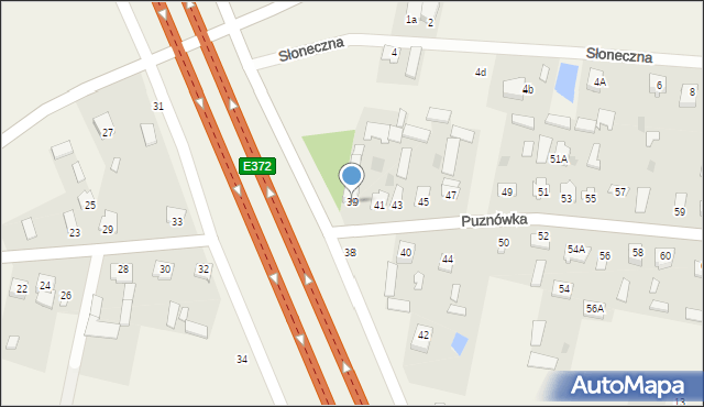 Puznówka, Puznówka, 39, mapa Puznówka