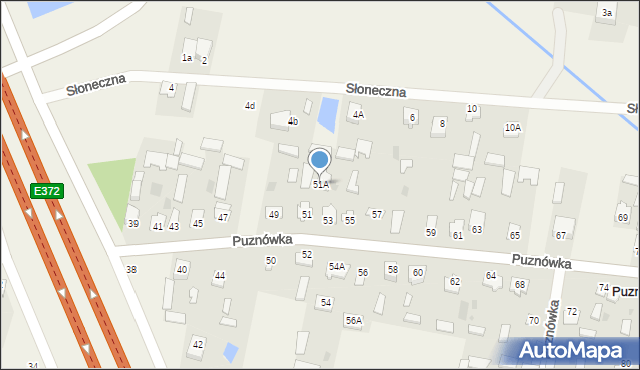 Puznówka, Puznówka, 51A, mapa Puznówka