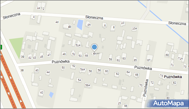 Puznówka, Puznówka, 57, mapa Puznówka
