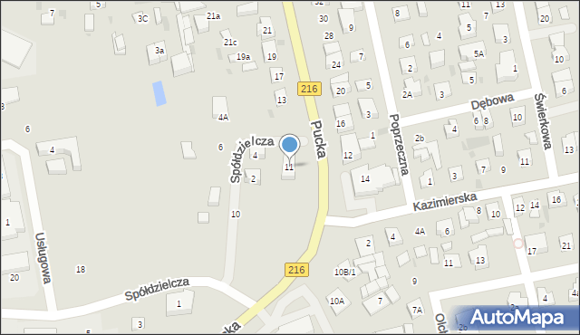 Reda, Pucka, 11, mapa Reda