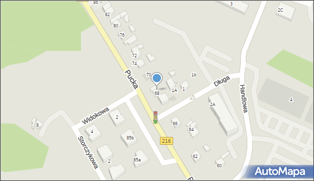 Reda, Pucka, 68A, mapa Reda