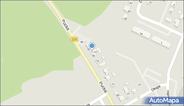 Reda, Pucka, 80a, mapa Reda