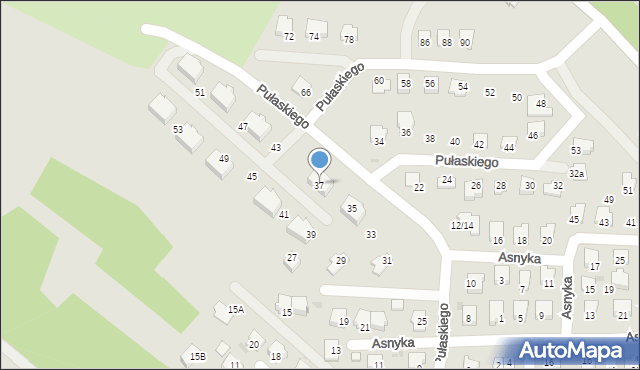 Ropczyce, Pułaskiego Kazimierza, gen., 37, mapa Ropczyce