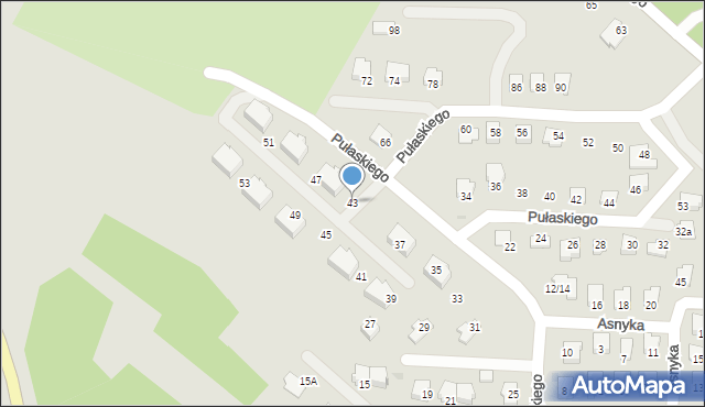 Ropczyce, Pułaskiego Kazimierza, gen., 43, mapa Ropczyce