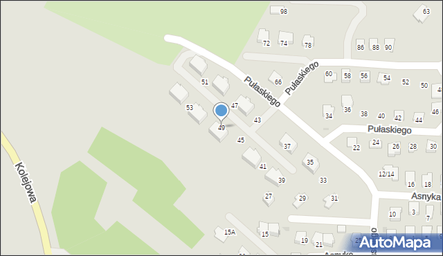 Ropczyce, Pułaskiego Kazimierza, gen., 49, mapa Ropczyce