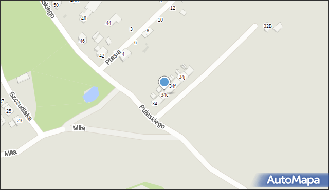 Ruda Śląska, Pułaskiego Kazimierza, gen., 34c, mapa Rudy Śląskiej