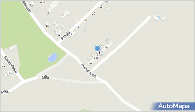 Ruda Śląska, Pułaskiego Kazimierza, gen., 34d, mapa Rudy Śląskiej