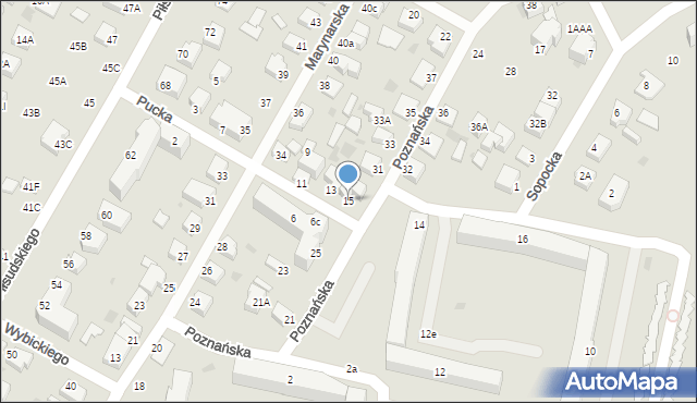 Rumia, Pucka, 15, mapa Rumia