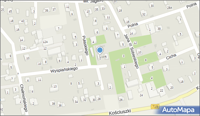 Sade Budy, Pułaskiego Kazimierza, gen., 2, mapa Sade Budy