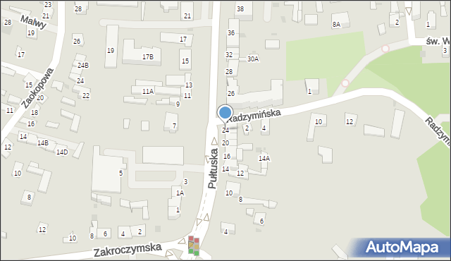 Serock, Pułtuska, 24, mapa Serock