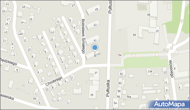 Serock, Pułtuska, 39, mapa Serock