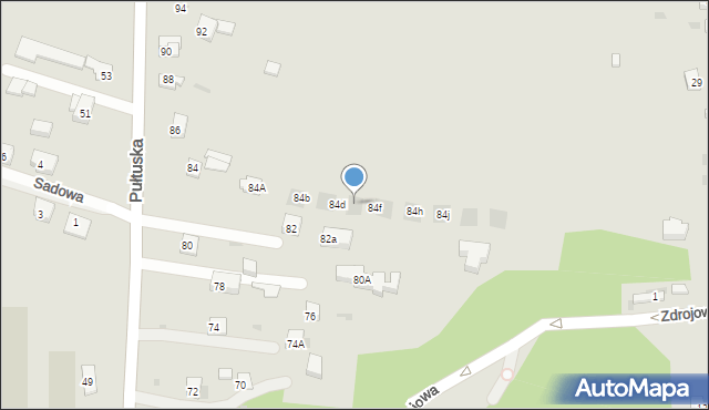 Serock, Pułtuska, 84e, mapa Serock
