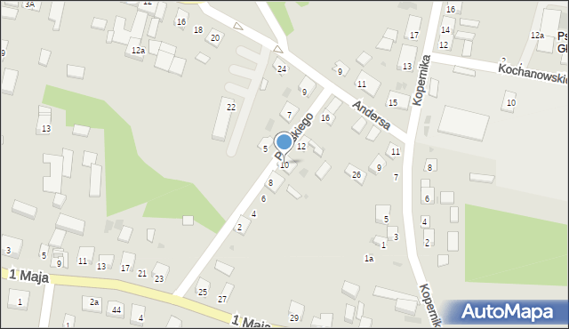 Skalbmierz, Pułaskiego Kazimierza, gen., 10, mapa Skalbmierz