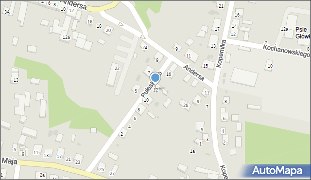 Skalbmierz, Pułaskiego Kazimierza, gen., 12, mapa Skalbmierz