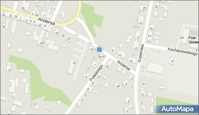 Skalbmierz, Pułaskiego Kazimierza, gen., 9, mapa Skalbmierz