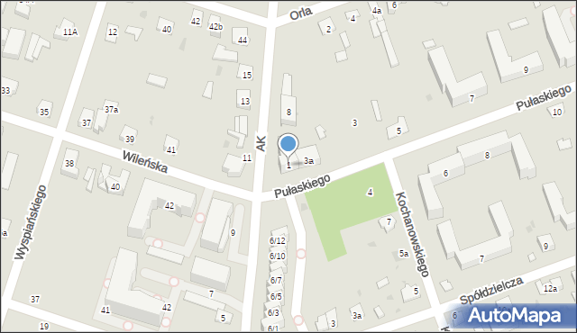 Skarżysko-Kamienna, Pułaskiego, 1, mapa Skarżysko-Kamienna