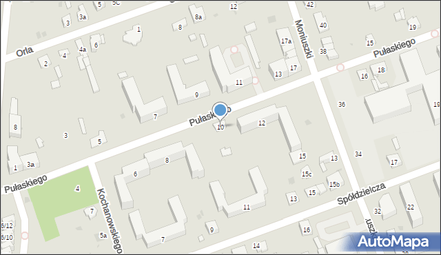 Skarżysko-Kamienna, Pułaskiego, 10, mapa Skarżysko-Kamienna