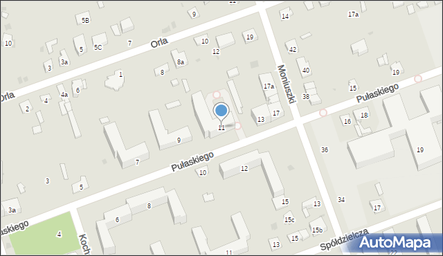 Skarżysko-Kamienna, Pułaskiego, 11, mapa Skarżysko-Kamienna