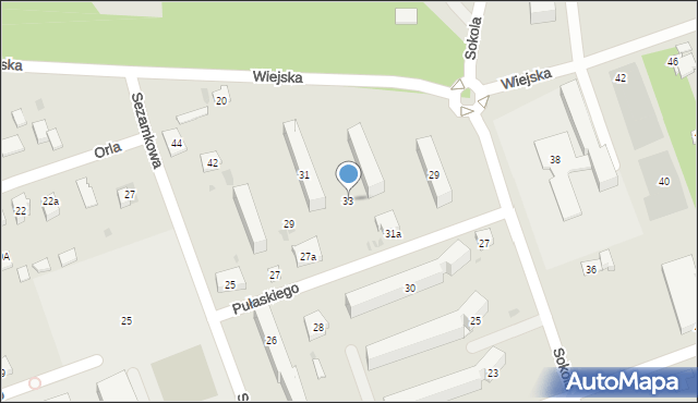 Skarżysko-Kamienna, Pułaskiego, 33, mapa Skarżysko-Kamienna