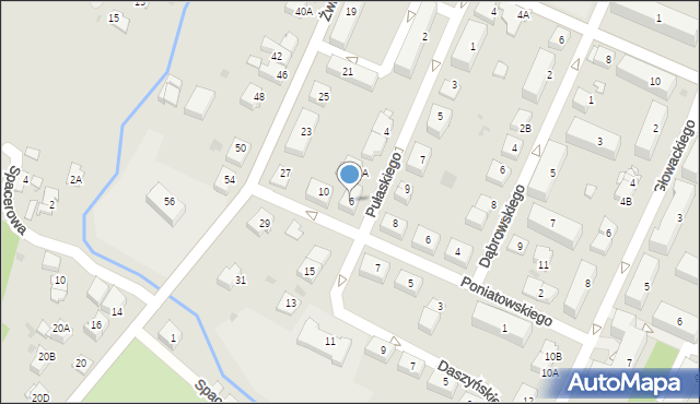 Skawina, Pułaskiego Kazimierza, gen., 6, mapa Skawina