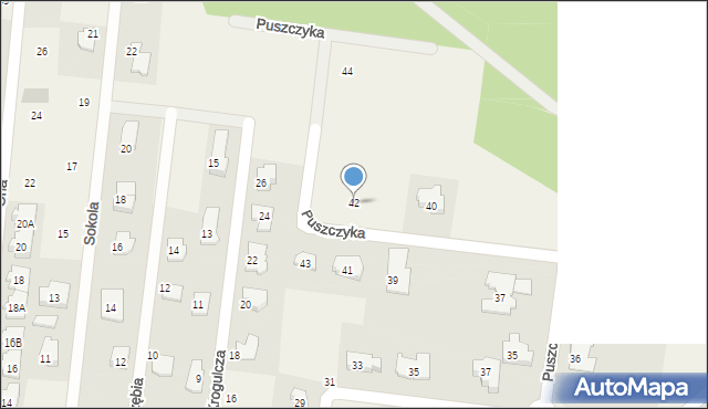 Skierdy, Puszczyka, 42, mapa Skierdy