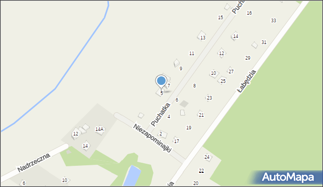 Słopsk, Puchatka, 5, mapa Słopsk