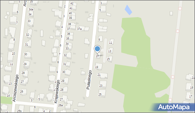 Słupsk, Pułaskiego Kazimierza, gen., 17, mapa Słupska